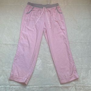 Victoria Secret Pink/Gray/Light pink & silver accent panama pants